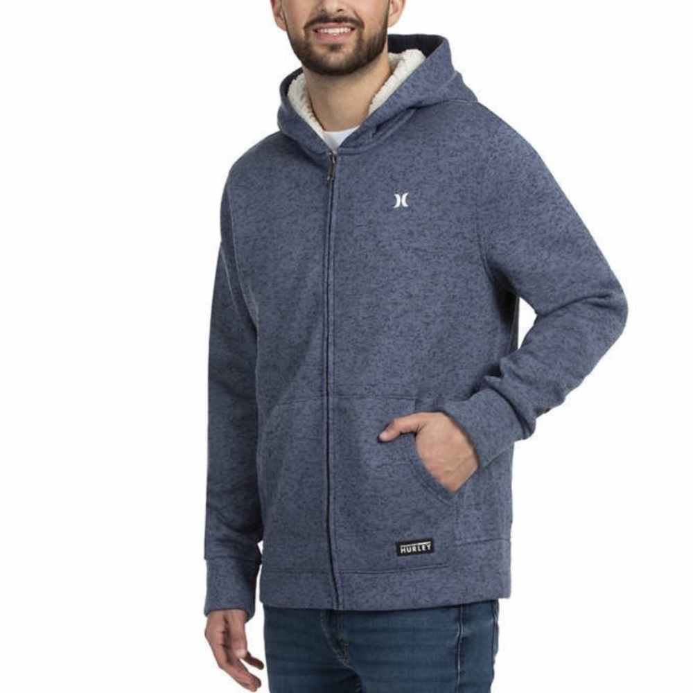 Hurley Men’s Sweater Fleece Jacket